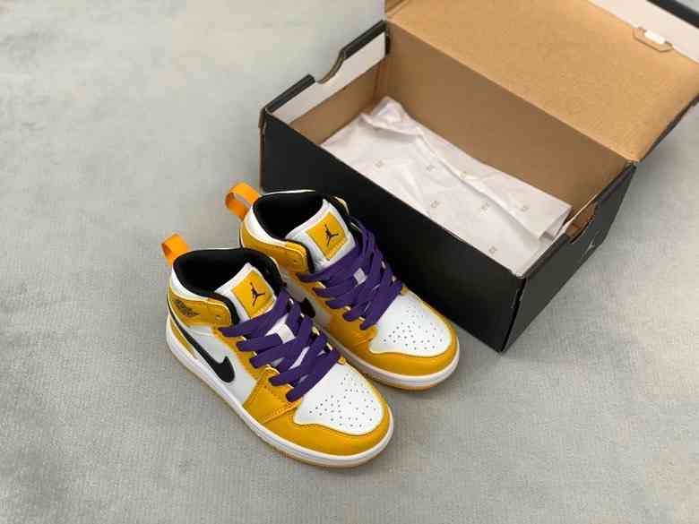 Kids Air Jordans 1 Shoes-62
